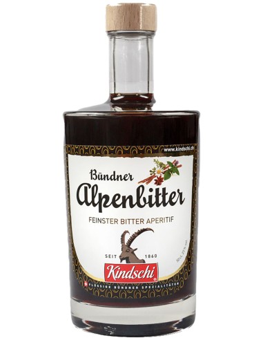 Kindschi Bünder Alpenbitter Aperitif 100 cl.