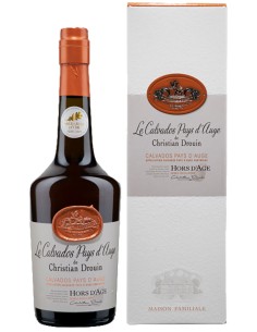 Calvados Christian Drouin Pays d‘Auge Hors d‘Age Coeur de Lion 70 cl.
