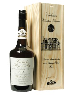 Calvados Christian Drouin Pays d'Auge Coeur de Lion 1980 70 cl.