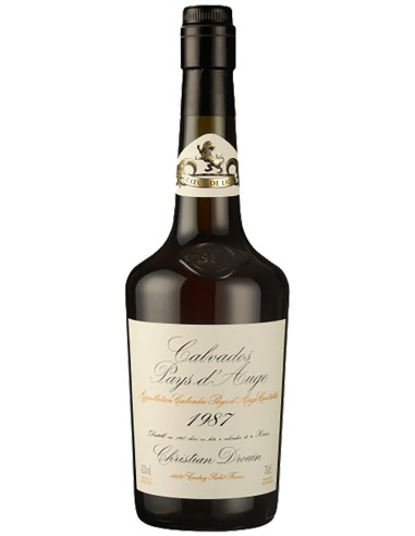 Calvados Christian Drouin Pays d'Auge Coeur de Lion 1987 70 cl.