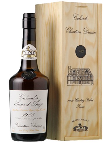 Calvados Christian Drouin Pays d'Auge Coeur de Lion 1988 70 cl.