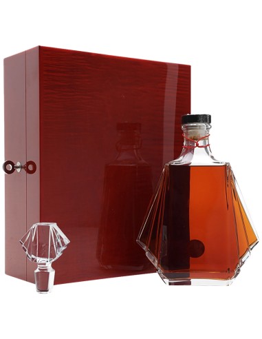 Cognac Grande Champagne Hine Mariage Carafe avec Cigar Humidor & 4 verres en Cristal 70 cl.