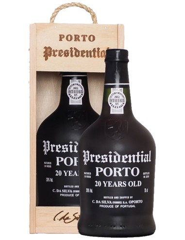 Porto Presidential 20 ans caisse en bois 75 cl.
