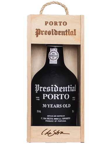 Porto Presidential 30 ans caisse en bois 75 cl.