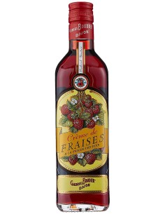 Liqueur Boudier Crème de Fraise à la Fraise des Bois 50 cl.