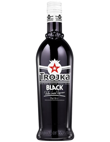 Liqueur Trojka Black Vodka 70 cl.