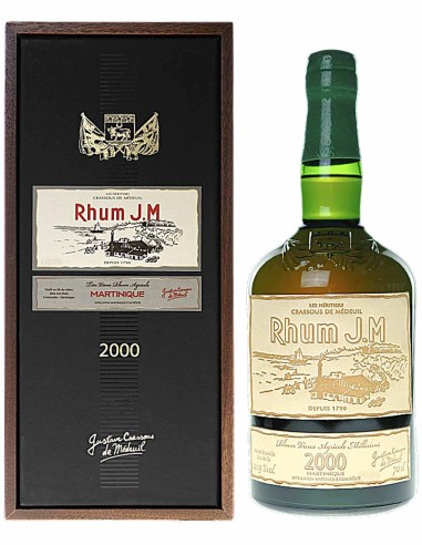 Rhum J. M Vieux Agricole Millésimé 2000 70 cl.