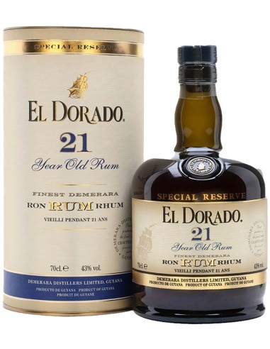 Rum El Dorado 21 ans 75 cl.