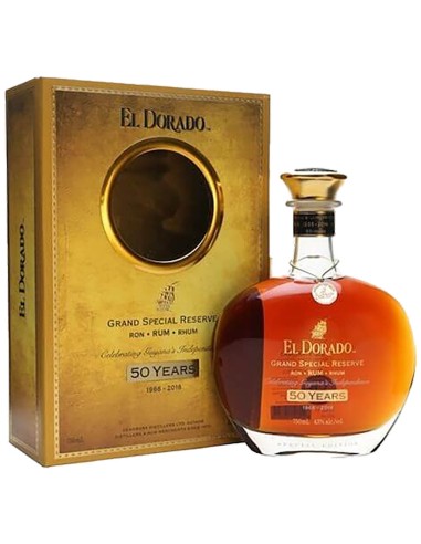 Rum El Dorado 50 ans Anniversary 75 cl.