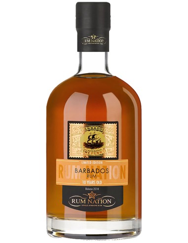 Rum Nation Barbados 10 ans 70 cl.