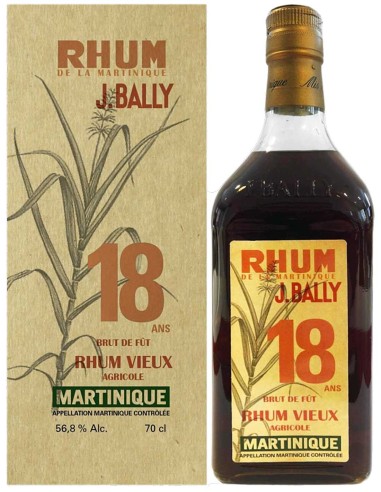 Rhum Bally Vieux Agricole Martinique 18 ans 70 cl.