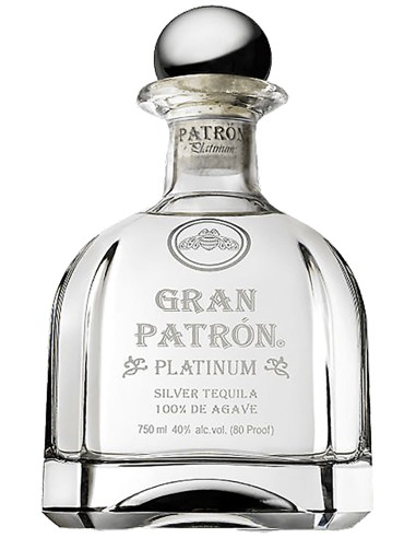 Tequila Patron Gran Platinum 100% Agave 70 cl.