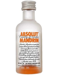 Vodka Absolut Mandarin Glas Mini 5 cl.