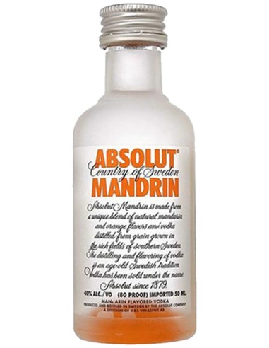 Vodka Absolut Mandarin Glas Mini 5 cl.