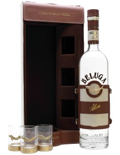 Vodka Beluga Noble Russian Allure avec 3 verres 70 cl.