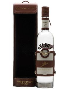 Vodka Beluga Noble Russian Allure avec étui en cuire 70 cl.