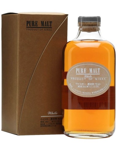 Blended Pure Malt Whisky Nikka White avec boîte 50 cl.