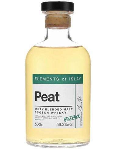 Blended Malt Scotch Whisky Elements of Islay Peat Pure Islay Cask Strength 50 cl.