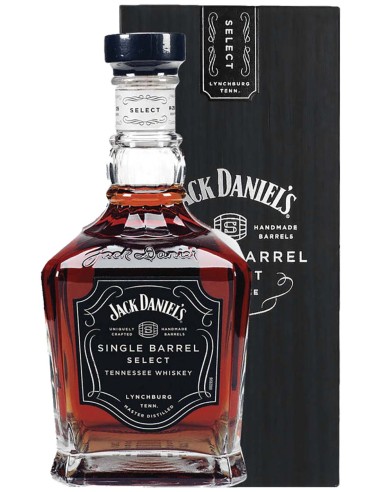 Bourbon Whiskey Jack Daniel‘s Tennessee Single Barrel Select avec Boîte 70 cl.