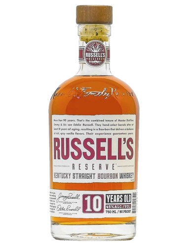 Straight Bourbon Whiskey Russell's Reserve 10 ans 75 cl.