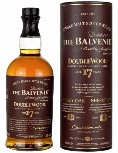 Single Malt Scotch Whisky Balvenie Double Wood 17 ans 70 cl.