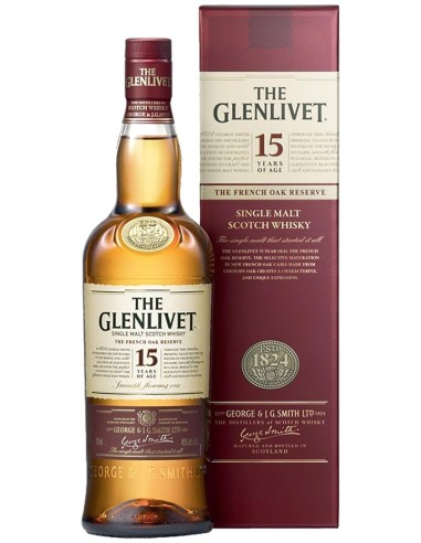Single Malt Scotch Whisky Glenlivet French Oak Reserve 15 ans 70 cl.