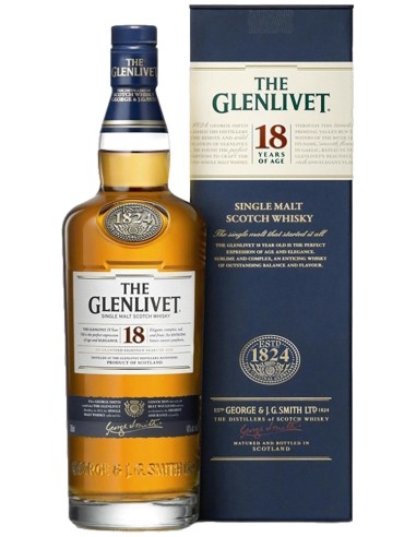 Single Malt Scotch Whisky The Glenlivet 18 ans 70 cl.