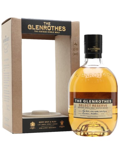Single Malt Scotch Whisky Glenrothes Select Reserve non-âgé 70 cl.