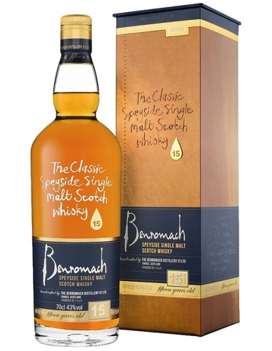 Single Malt Scotch Whisky Benromach 15 ans 70 cl.