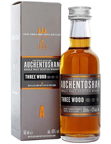 Single Malt Scotch Whisky Auchentoshan Three Wood Mini 5 cl.