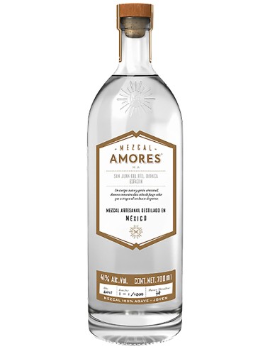 Mezcal Amores Espadin Joven, Oaxaca 100% Agave 70 cl.