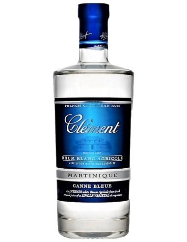 Rhum Clément Canne Bleue AOC Martinique "Gamme Bar" 70 cl.