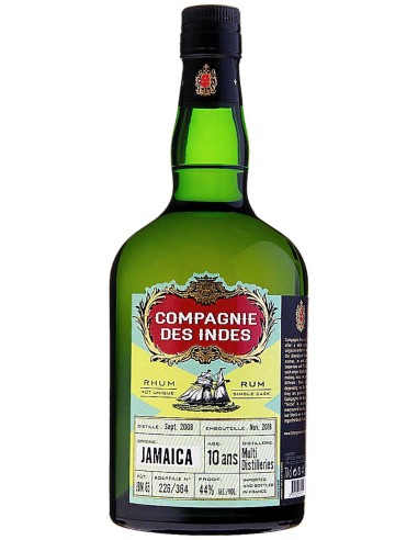 Rum Compagnie des Indes Jamaica Multi Distilleries 10 ans - (Sept. 08 - Nov. 18) - Cask JBM47 70 cl.