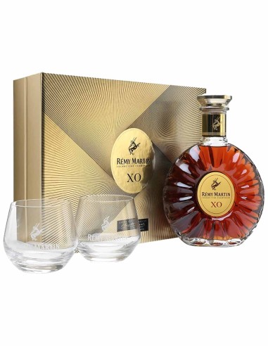 Cognac Rémy Martin XO GP avec 2 verres 70 cl.
