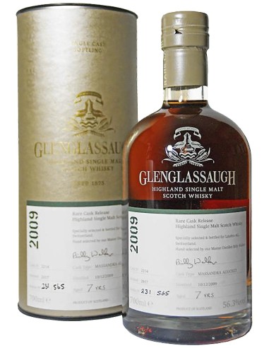 Single Malt Scotch Whisky Glenglassaugh 2009 Lateltin Cask 2214 70 cl.