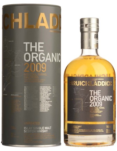 Single Malt Scotch Whisky Bruichladdich Organic Barley 2009 70 cl.