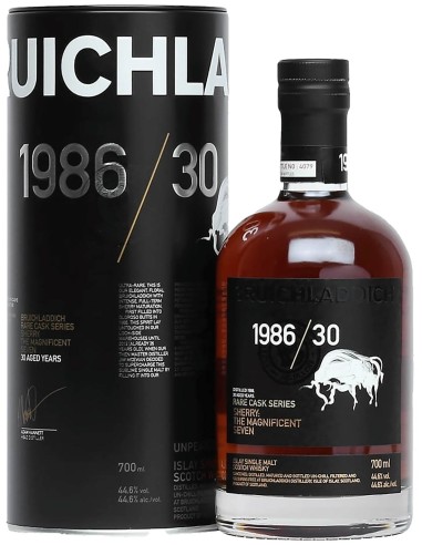 Single Malt Scotch Whisky Bruichladdich 1986 30 ans 70 cl.