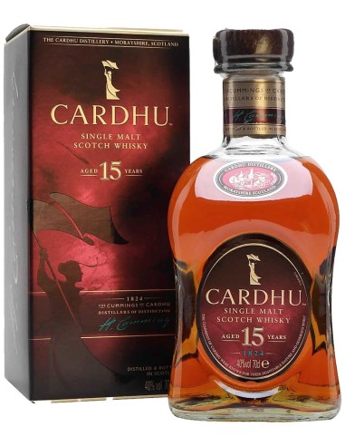 Single Malt Scotch Whisky Cardhu 15 ans 70 cl.