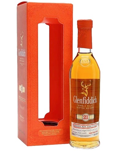 Single Malt Scotch Whisky Glenfiddich Reserva Rum Cask Finish 21 ans 20 cl.