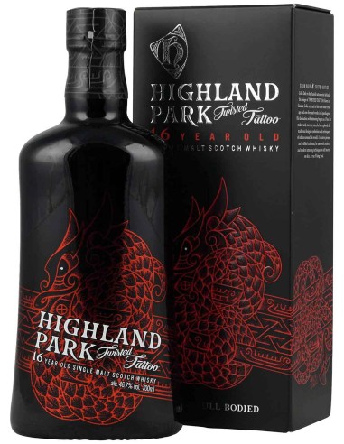 Single Malt Scotch Whisky Highland Park Twisted Tattoo 16 ans 70 cl.