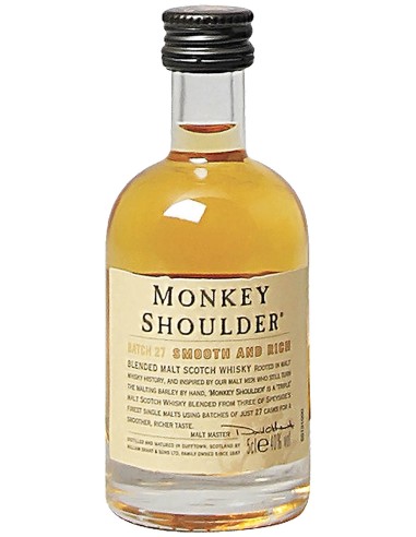 Blended Scotch Whisky Monkey Shoulder WIilliam Grant 5 cl.