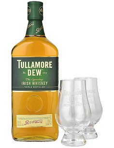 Blended Whiskey Tullamore Dew avec 2 verres 70 cl.