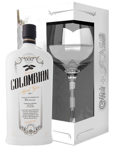 Gin Dictador Colombian Ortodoxy avec 1 Verre 43% 70 cl.