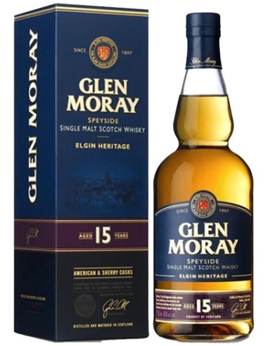 Single Malt Scotch Whisky Glen Moray 15 ans 70 cl.