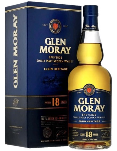 Single Malt Scotch Whisky Glen Moray 18 ans 70 cl.