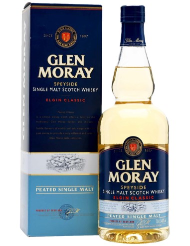 Single Malt Scotch Whisky Glen Moray Classic Peated 70 cl.