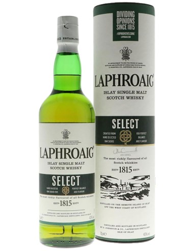 Single Malt Scotch Whisky Laphroaig Opinion Welcome GP m Select 70 cl.