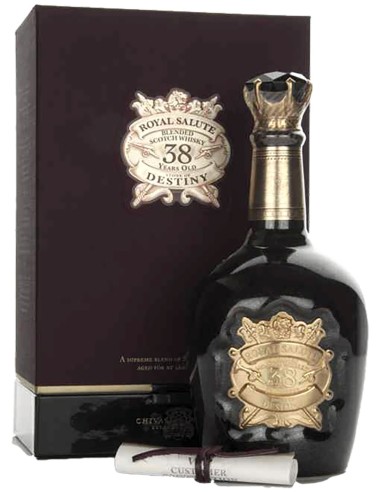 Blended Scotch Whisky Chivas Regal Royal Salute Stone of Destiny 38 ans 50 cl.