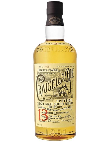 Single Malt Scotch Whisky Craigellachie 13 ans 70 cl.