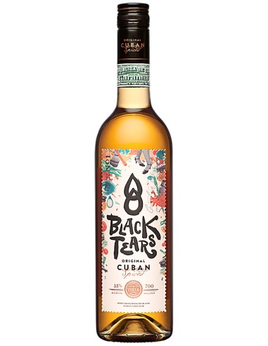 Ron Black Tears Cuban Spiced 70 cl.